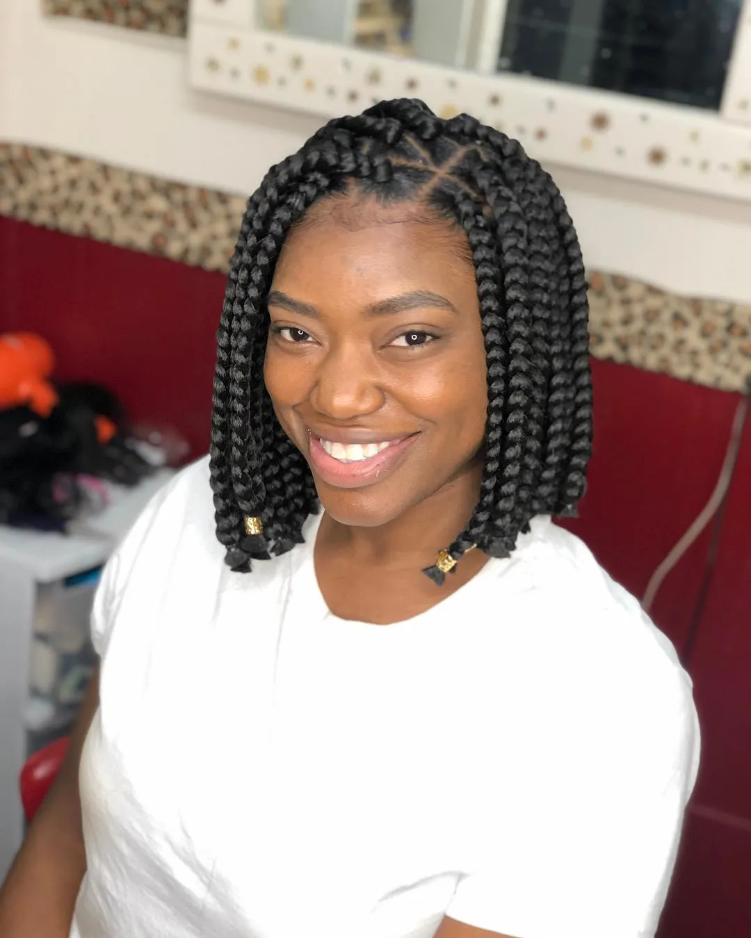 Chunky Knotless Braids Bob