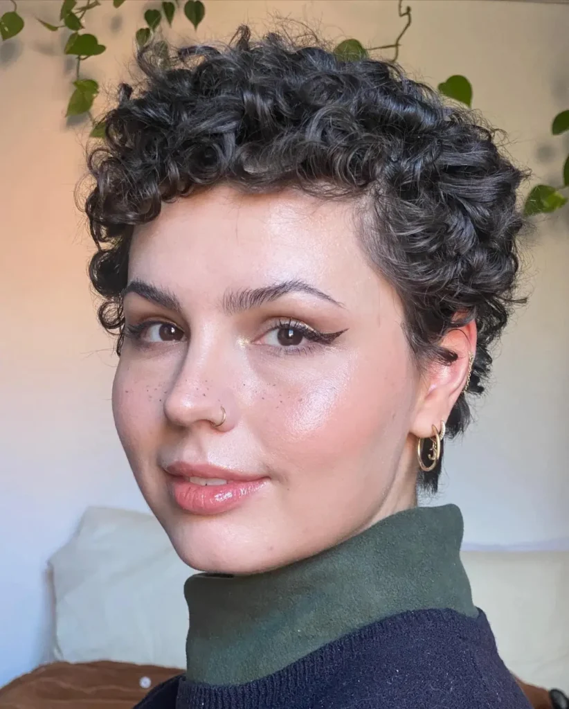 Classic Short Curl Pixie Cut