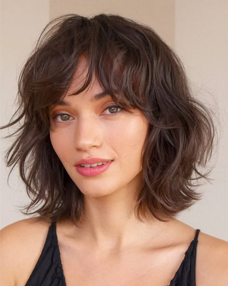 Cocoa Cloud Wavy Shag