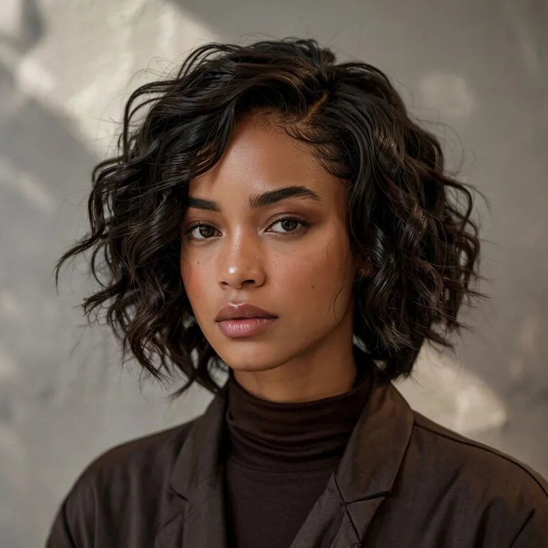 Cocoa Curl Cloud Bob