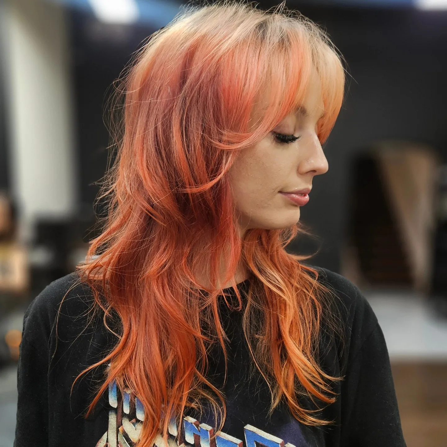 Copper Butterfly Shag With Fringe