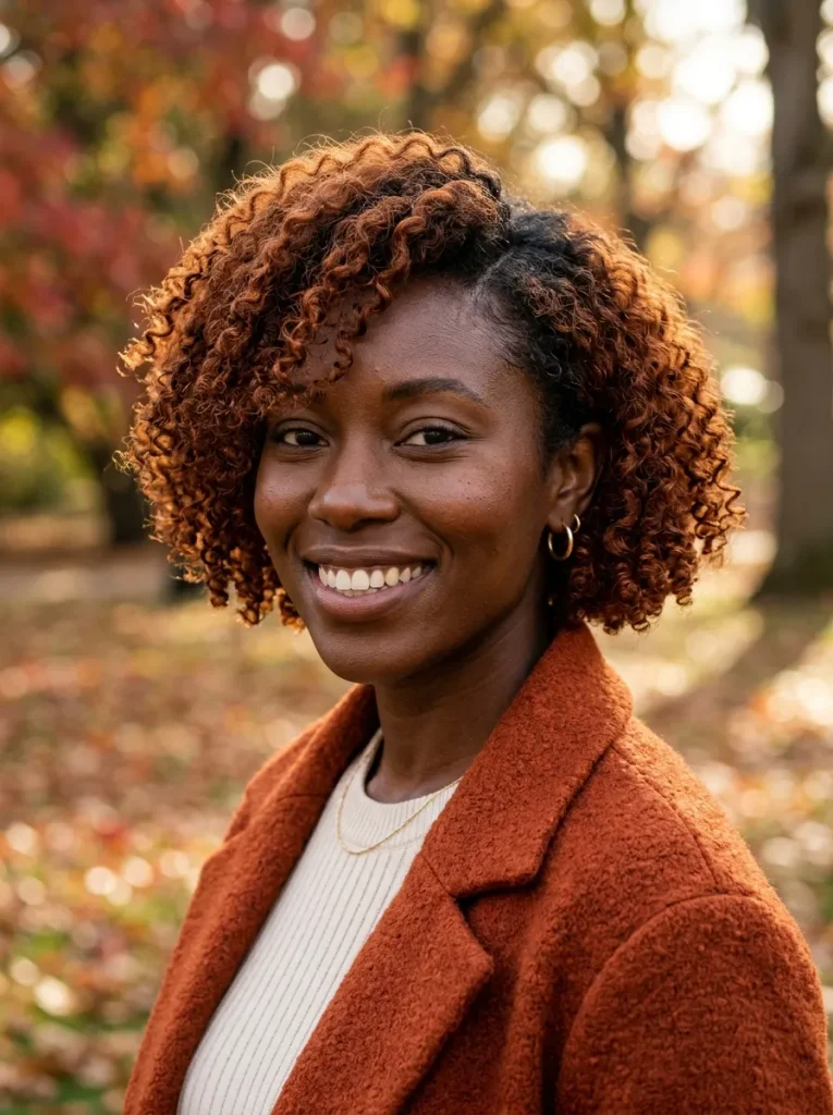 Copper Curly Bob