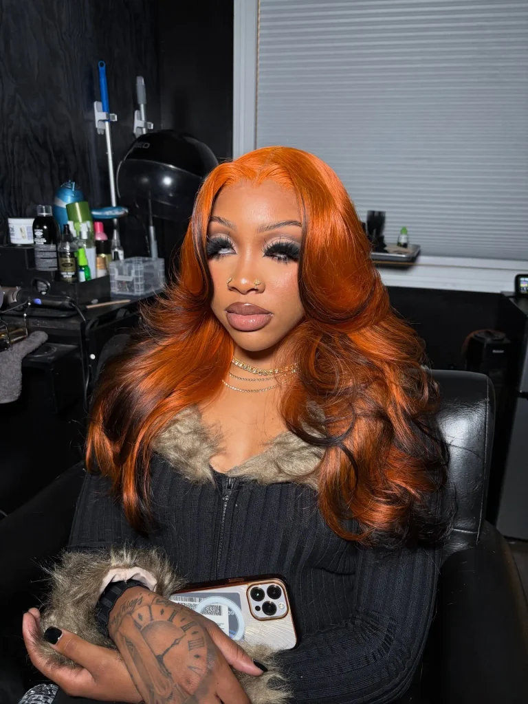 Copper Halloween Glam Waves