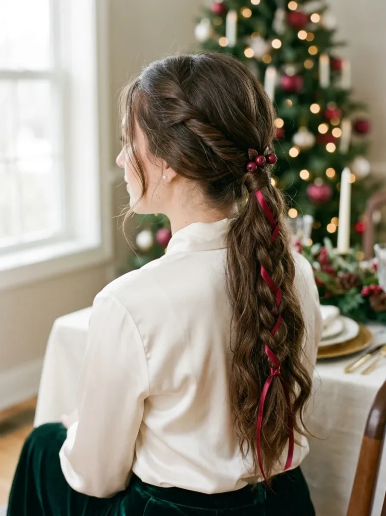 Cranberry Twist Ponytail