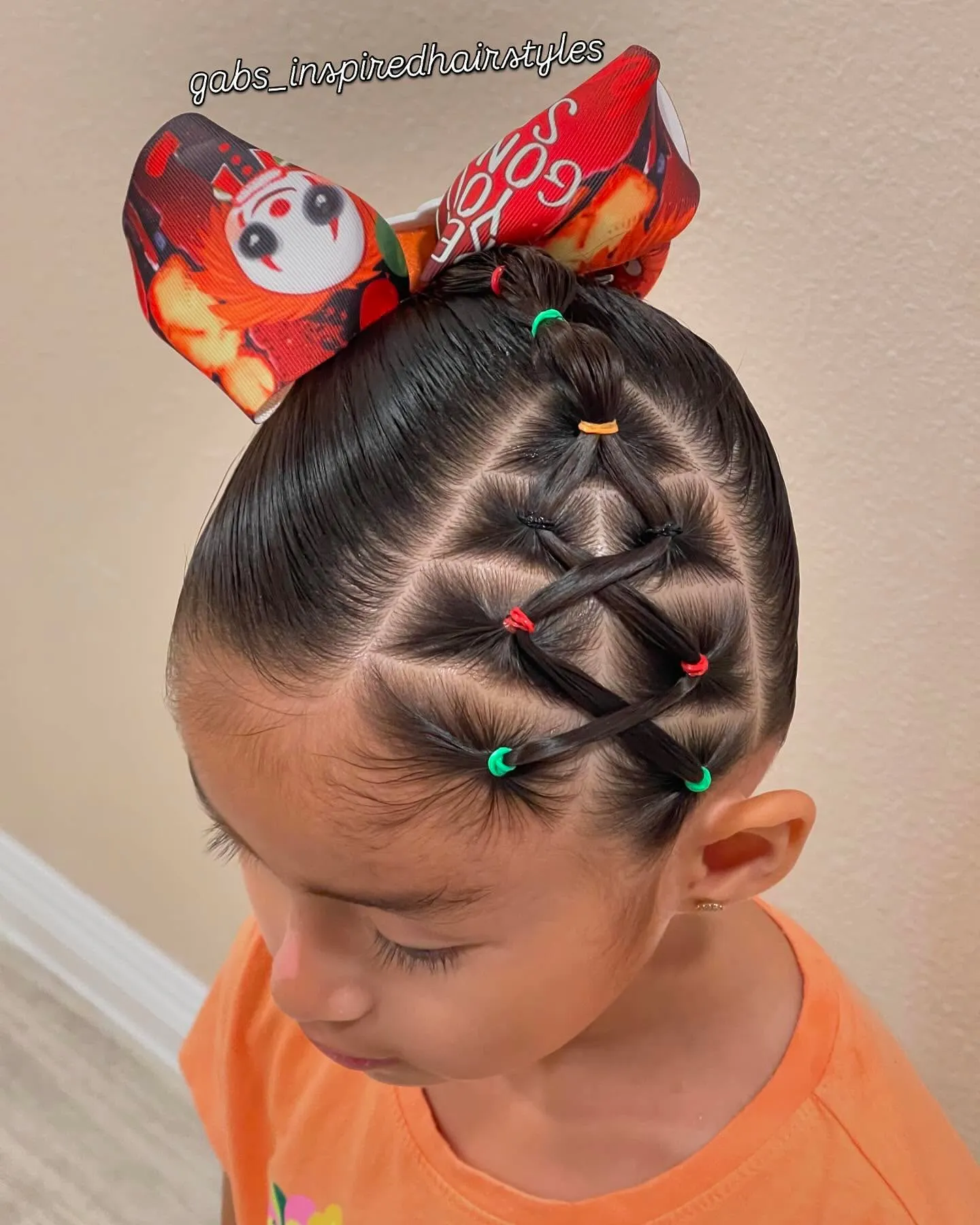 Crisscross Bow Bubble Braid