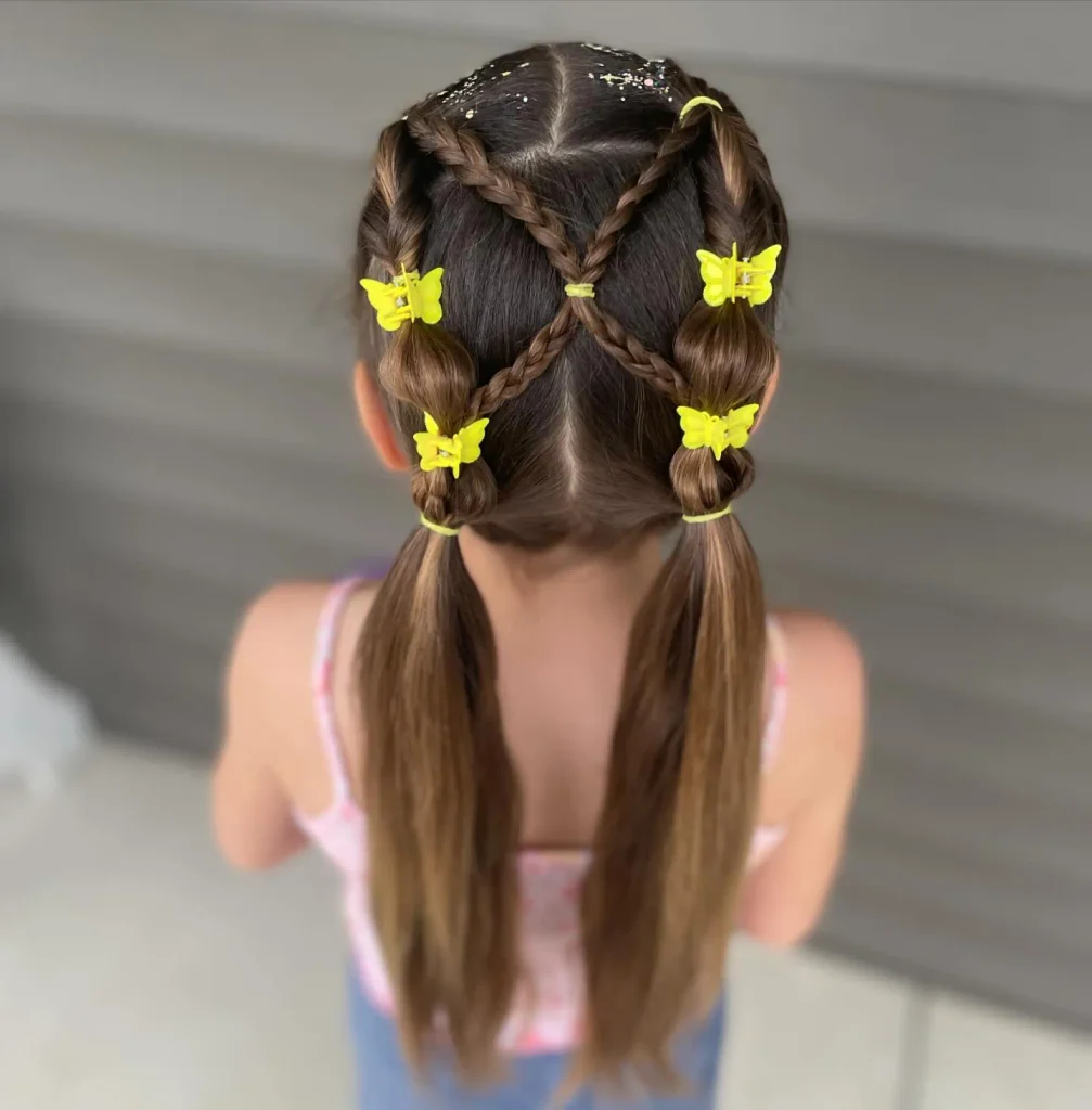 Crisscross Braided Pigtails