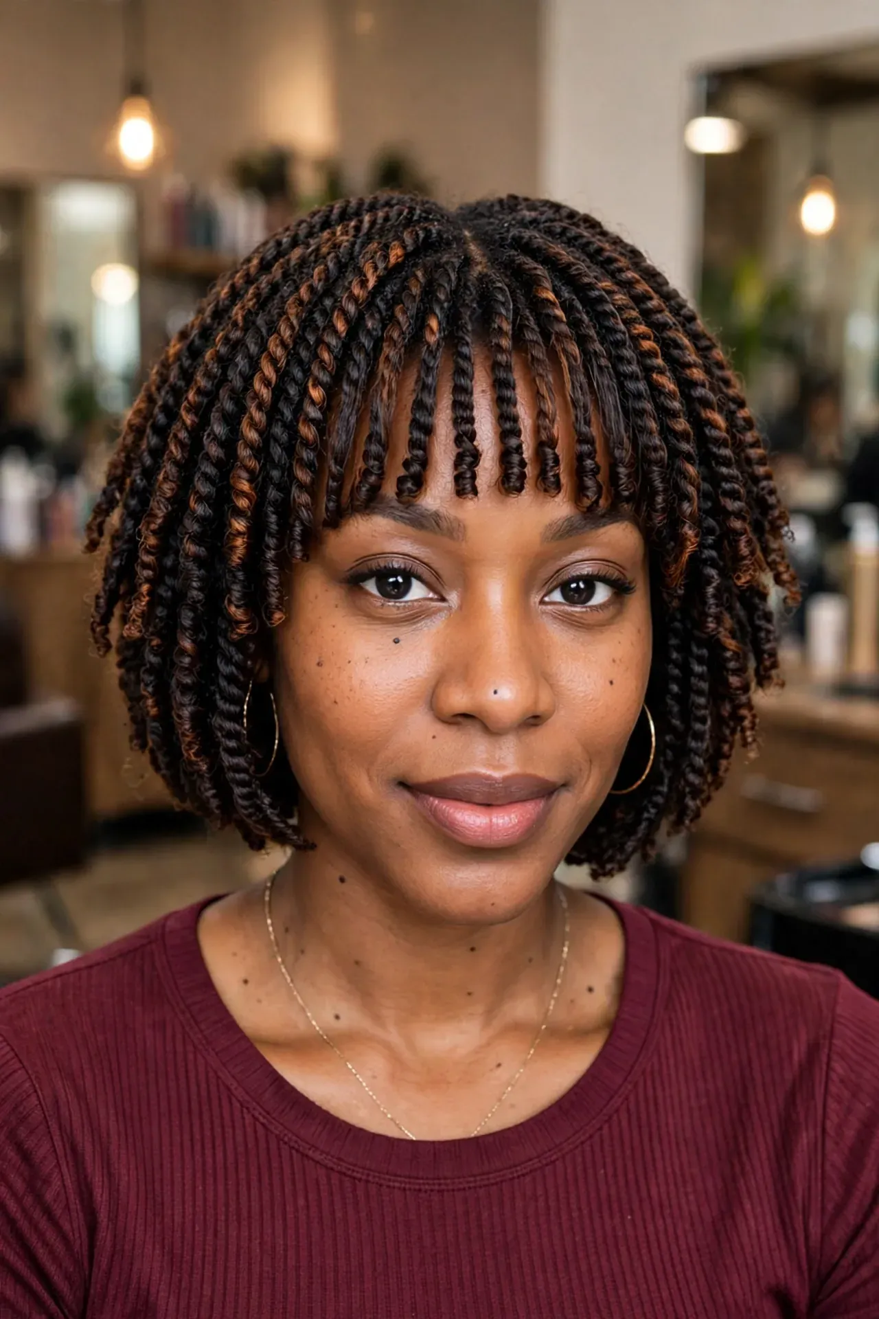 Crochet Twist Bob with Bangs