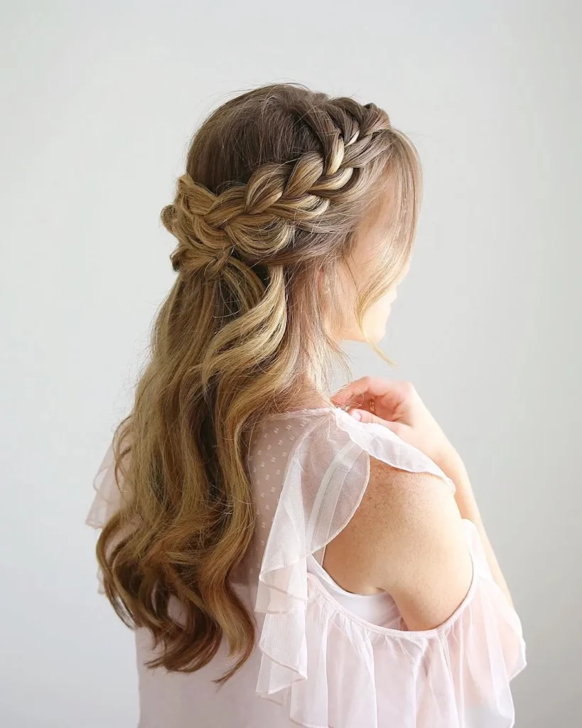 Crown Half Braid