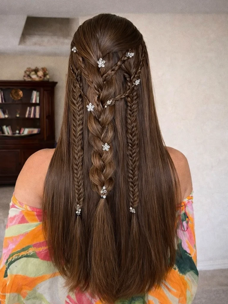 Crystal Accent Multi Braid Style