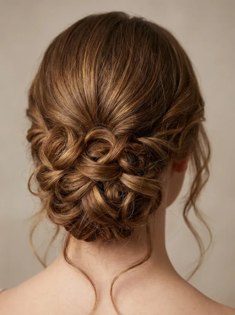 Curled Ends Updo