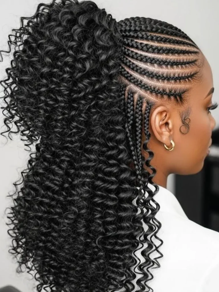 Curly Feed-In Ponytail