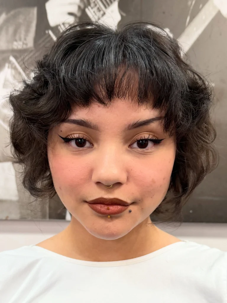 Curly French Bob