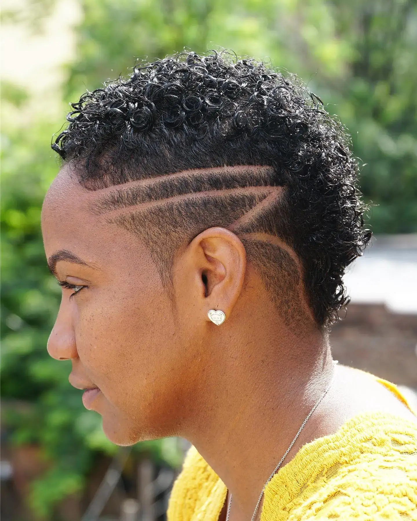 Curly Mohawk Double Line Design