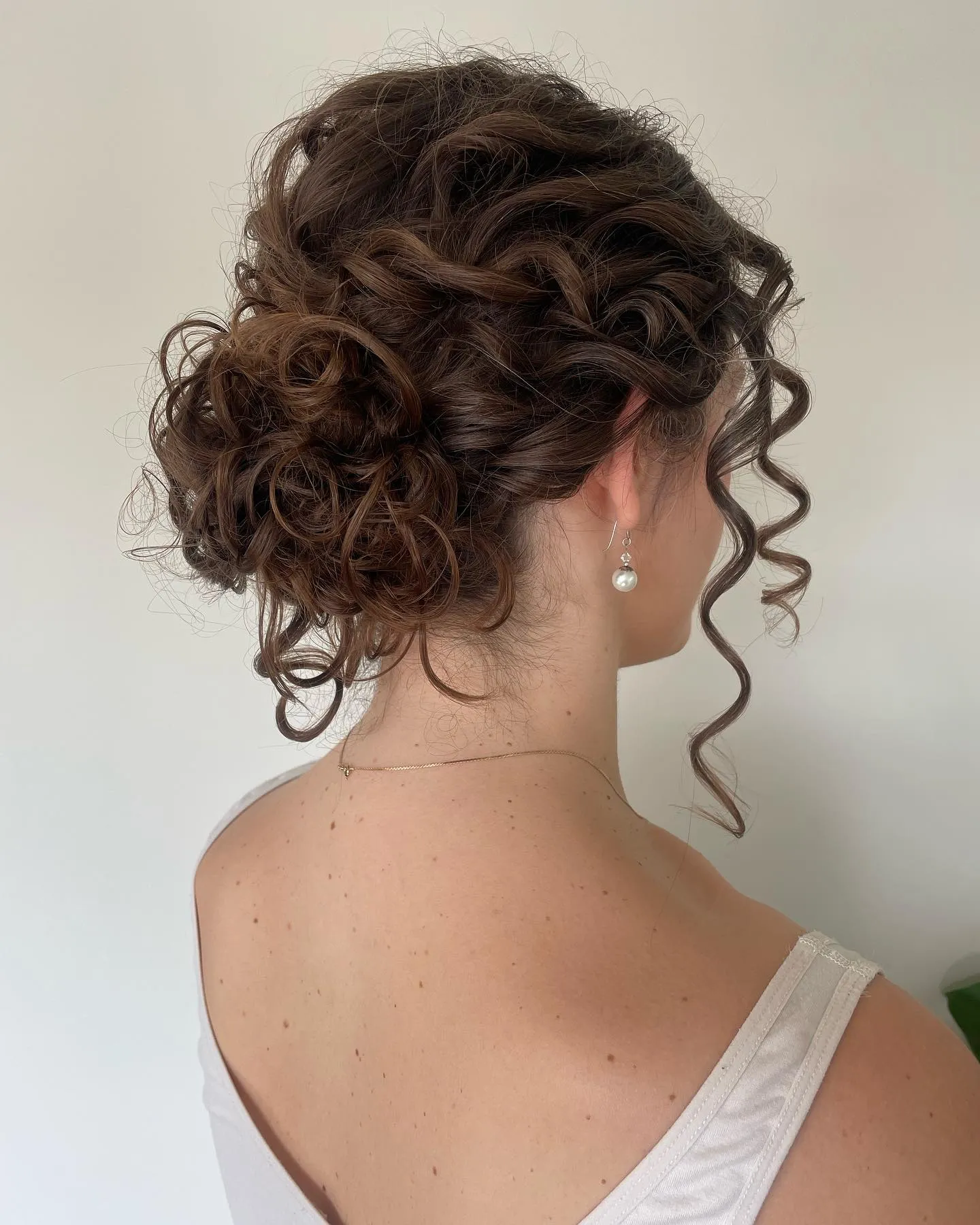 Curly Tendril Chignon Updos