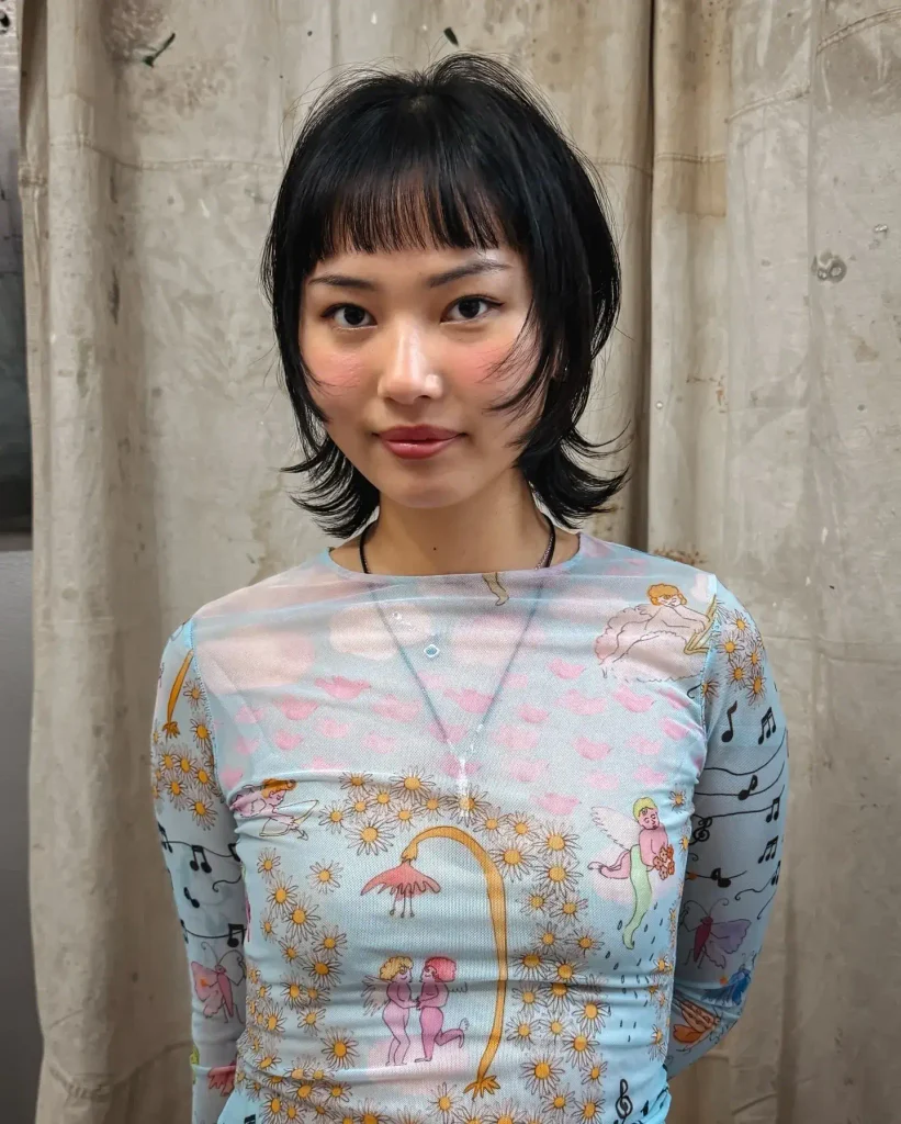 Curved Short Shag with Fringe