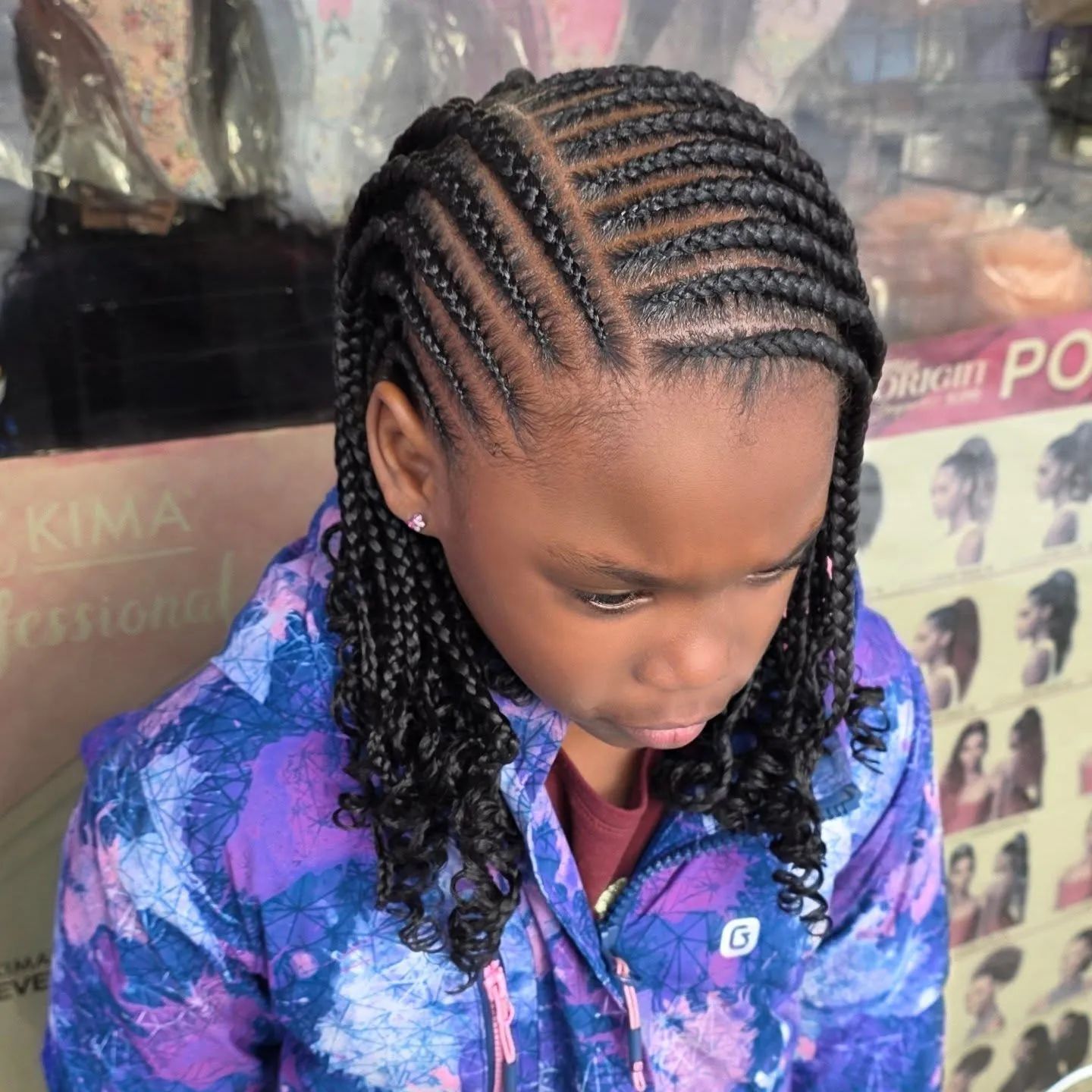 Curved Straight Back Braids