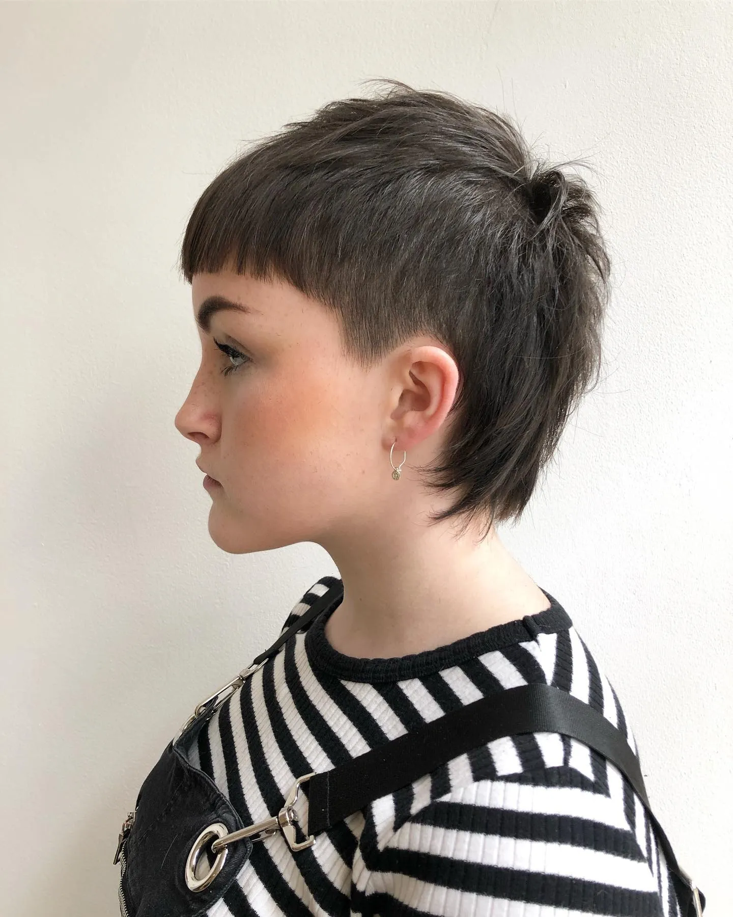 Dark Mullet Pixie Shag