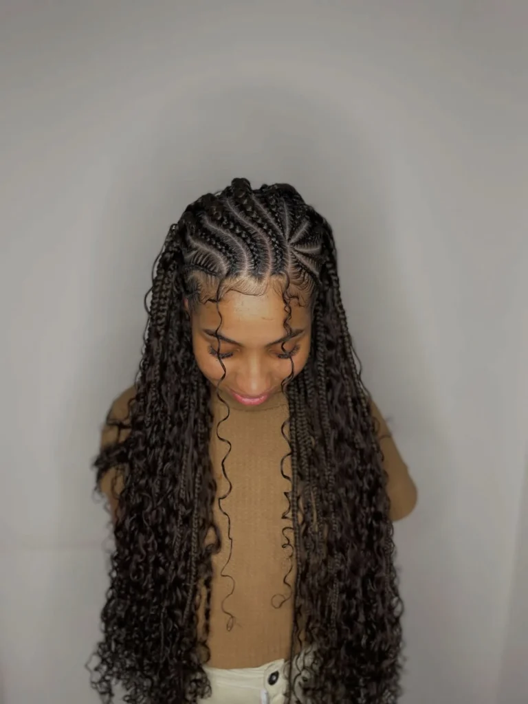 Deep Wavy Fulani Braids