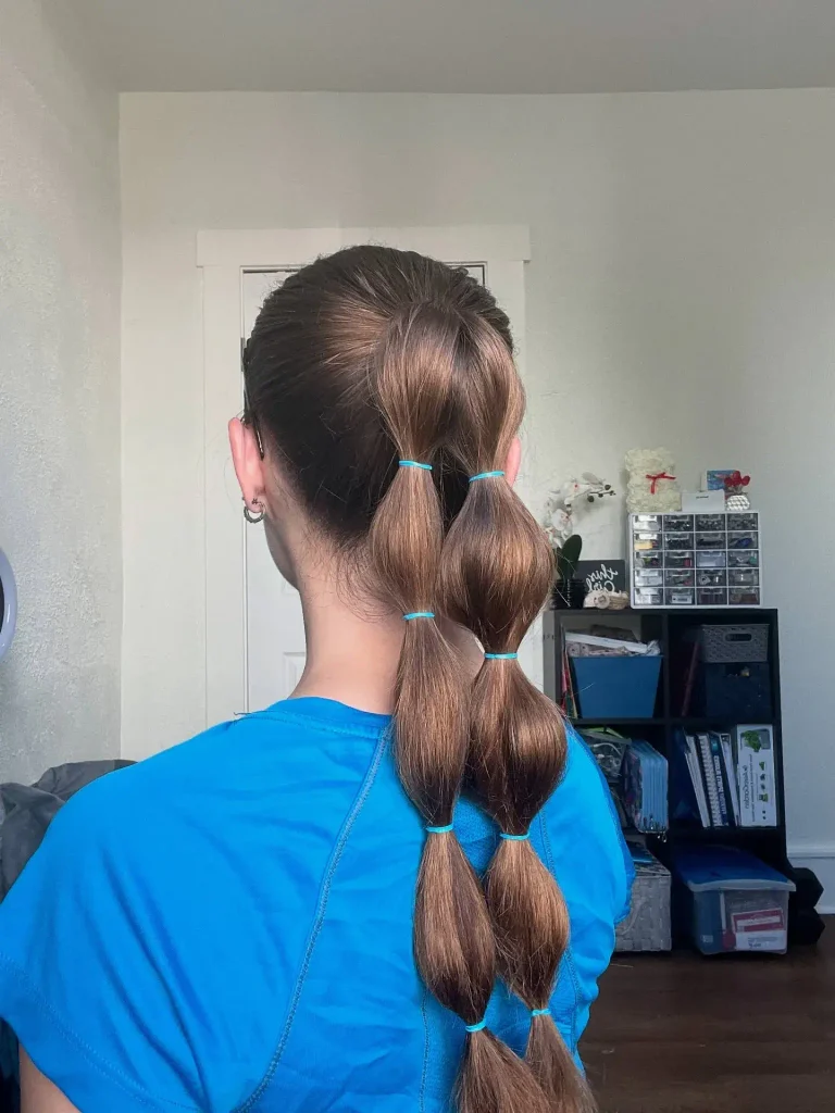Double Bubble Ponytail