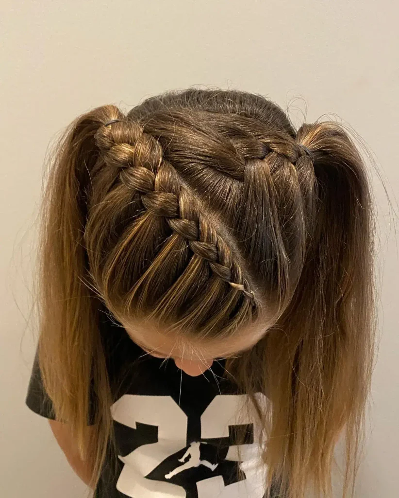 Double Dutch Pony Braids