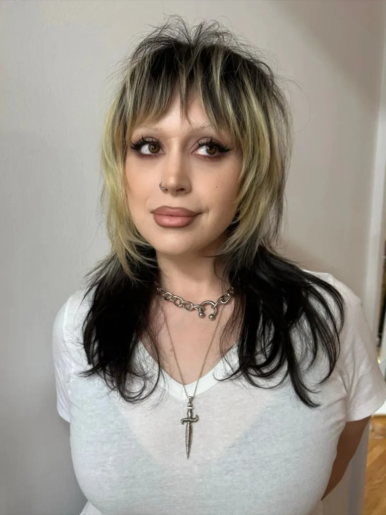 Dual Tone Textured Wolf Cut