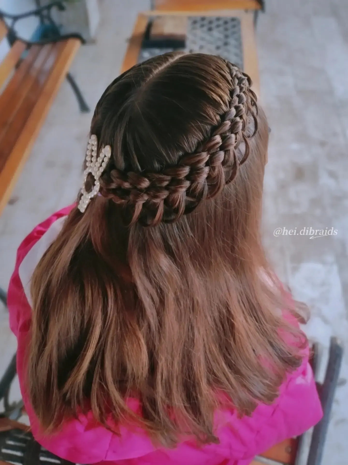 Elegant Braided Half Updo
