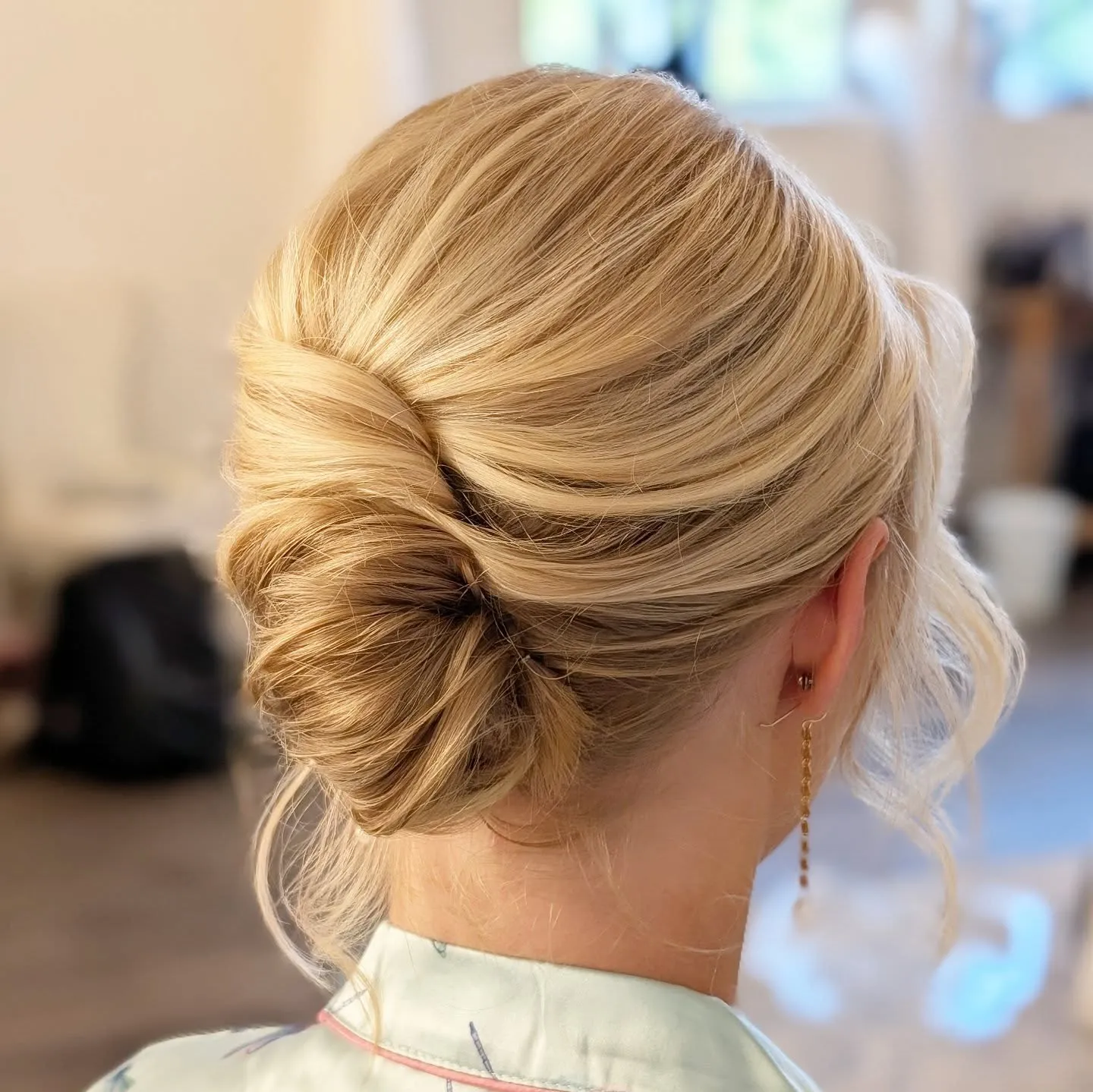 Elegant Twisted Low Bun