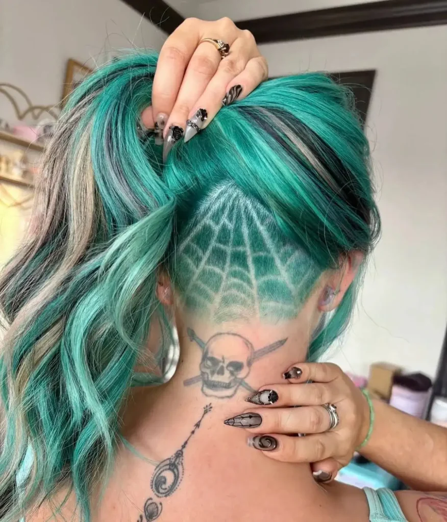 Emerald Web Nape Undercut