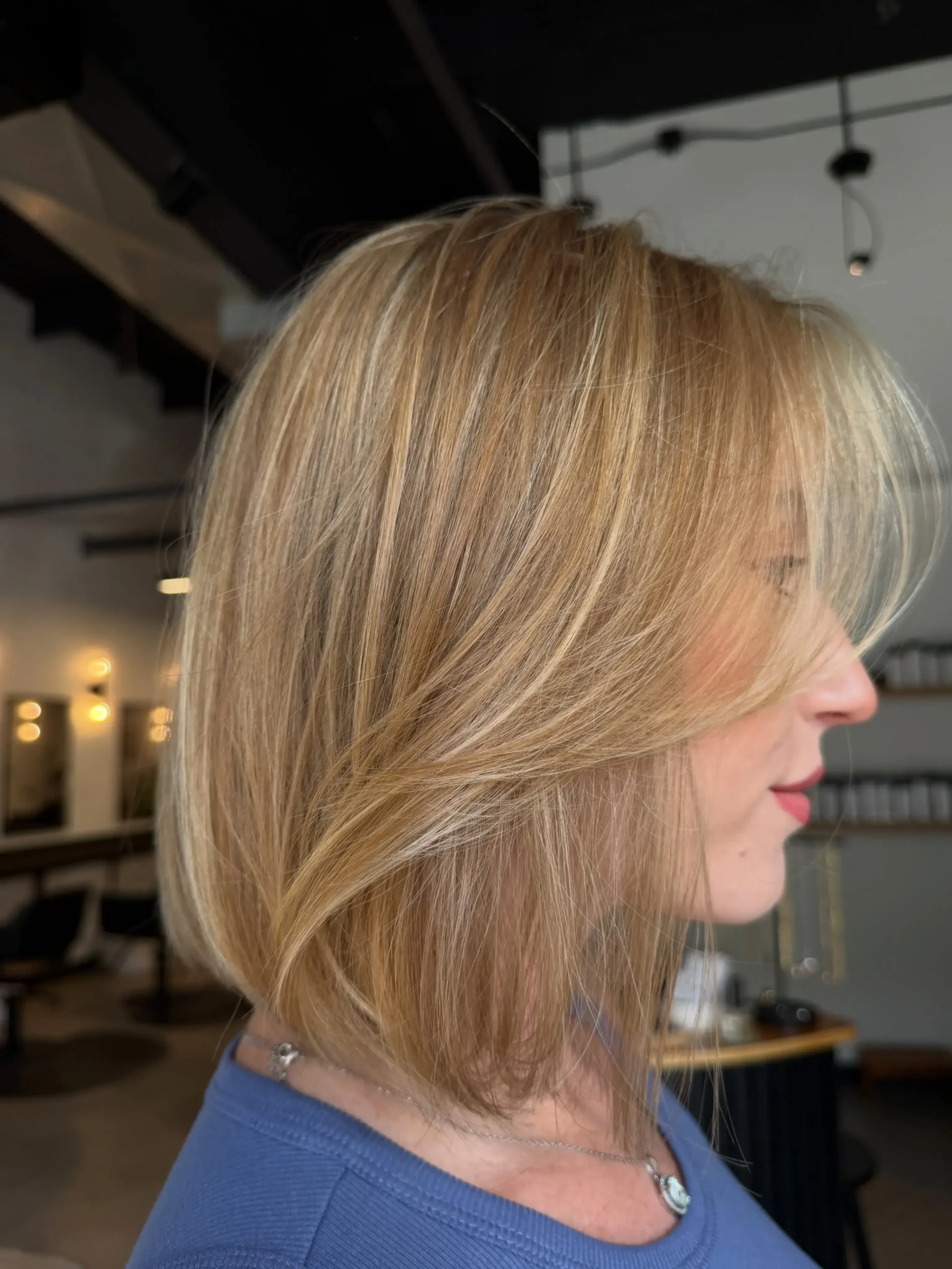 Face Framing Blonde Bob