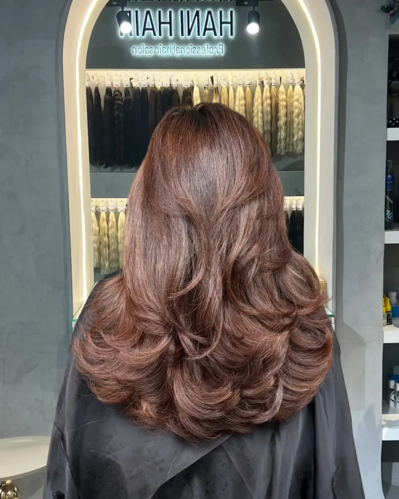 Feathered Bangs Layered Flow