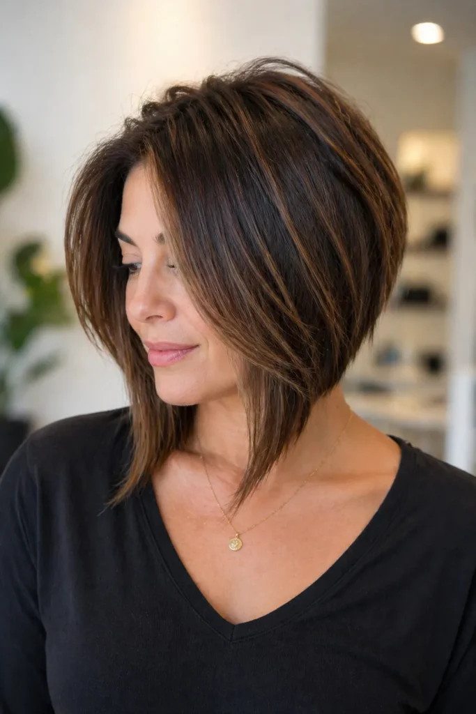 Feathered Collarbone Layered Cut