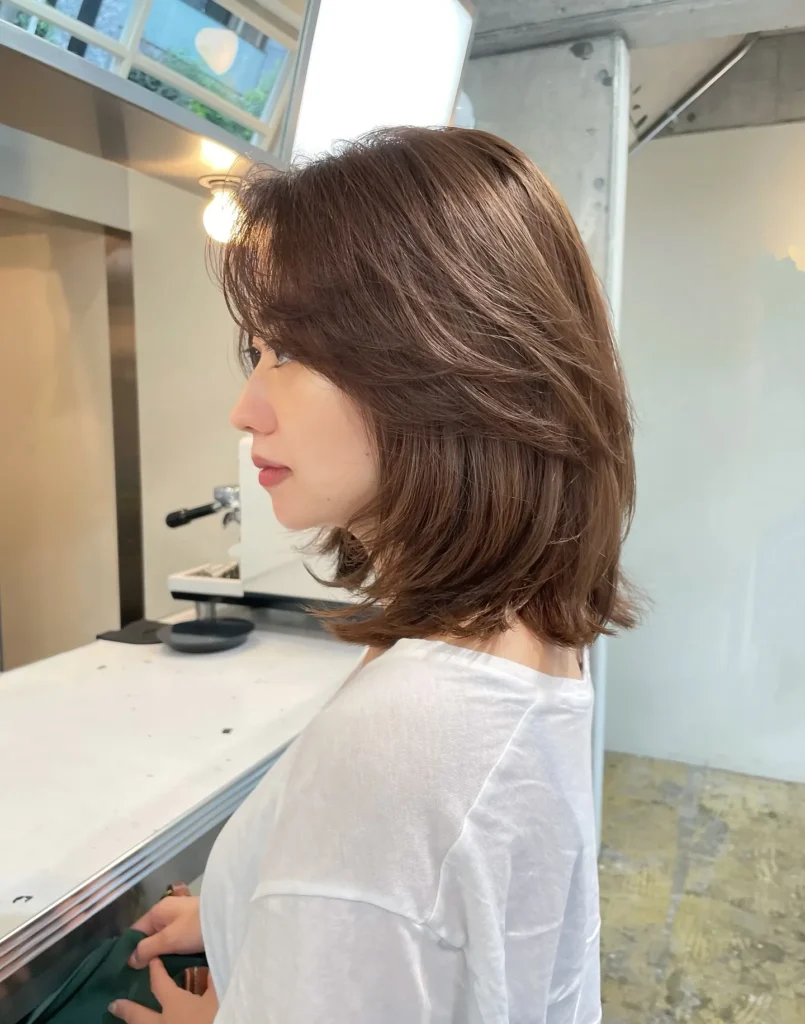 Feathered Espresso Long Bob