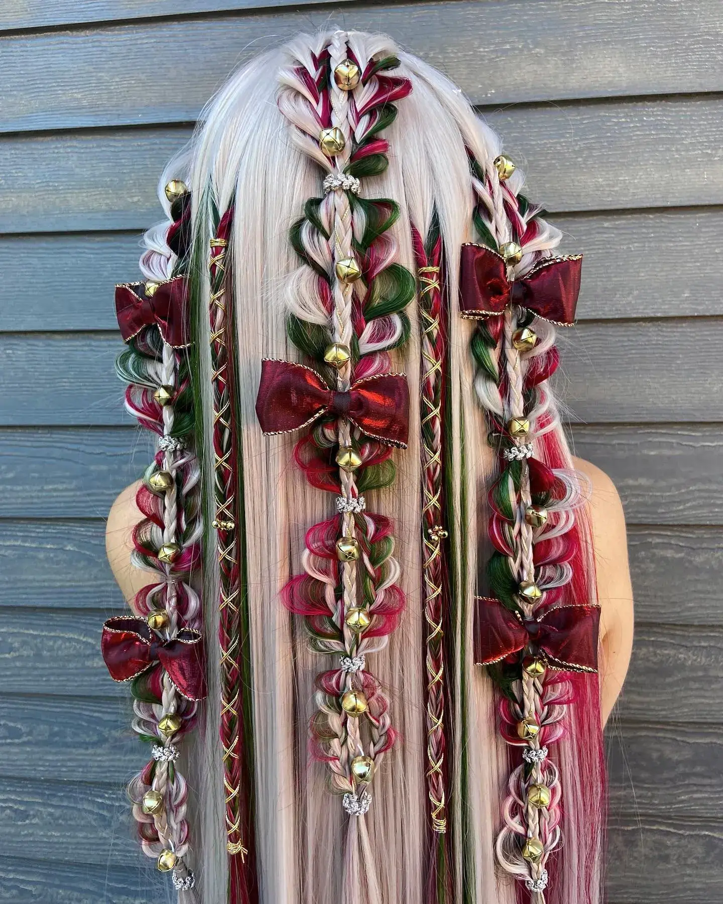 Festive Bell Braided Extensions