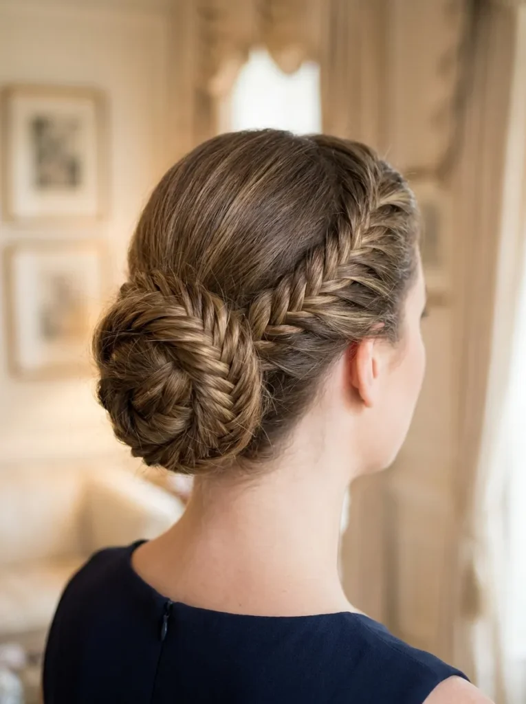 Fishtail Braid Bun