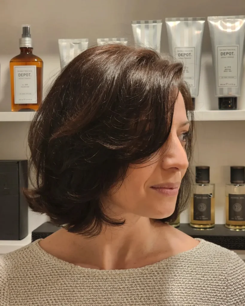 Flipped Ends Layered Bob