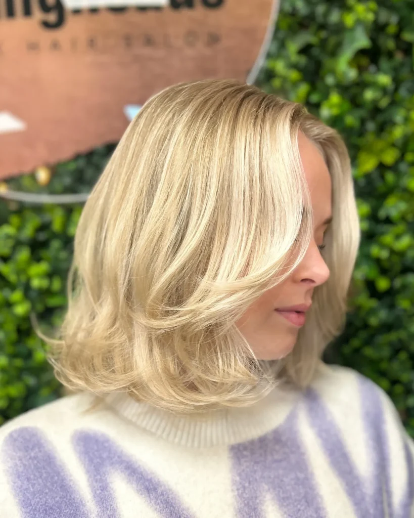 Flipped Out Blonde Bob