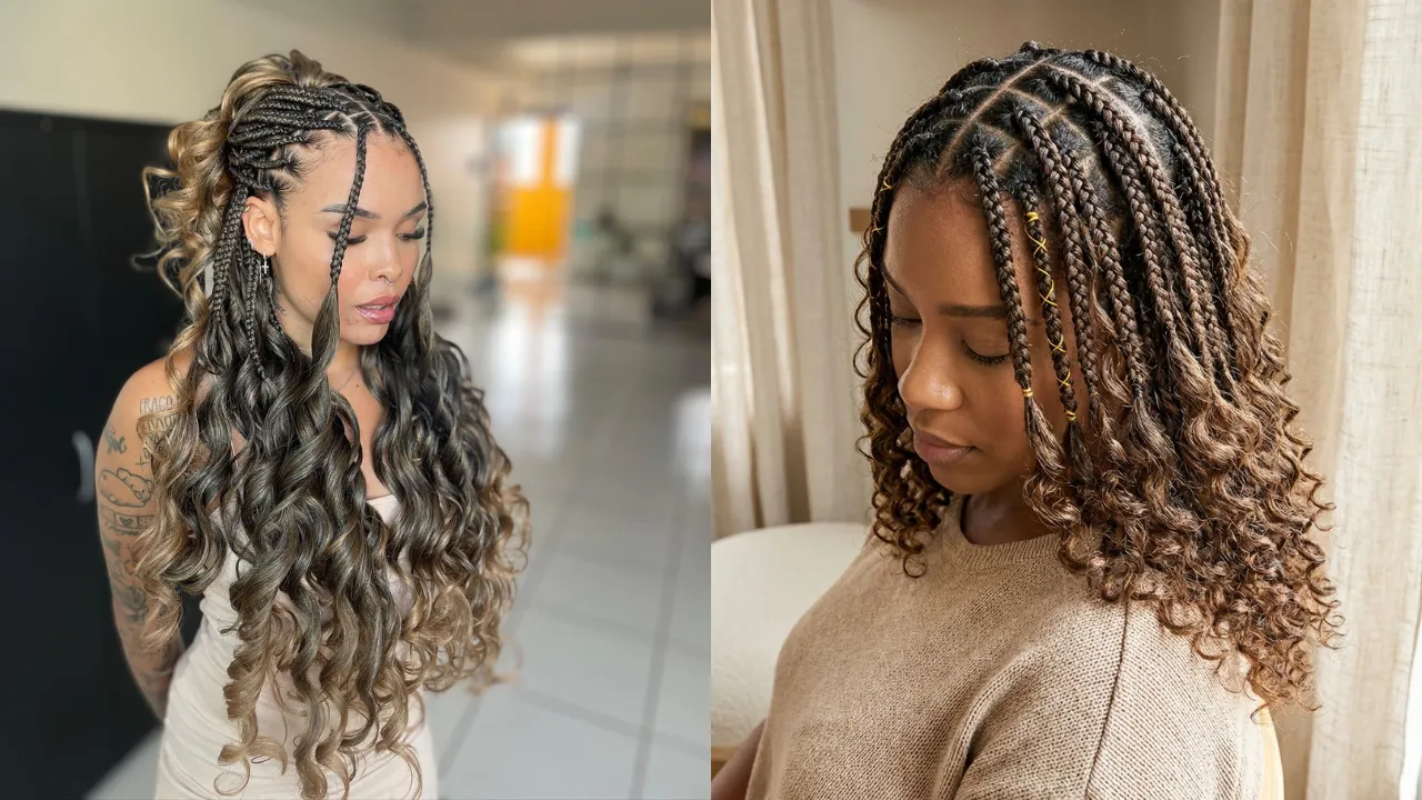 French Curl Braids Styles
