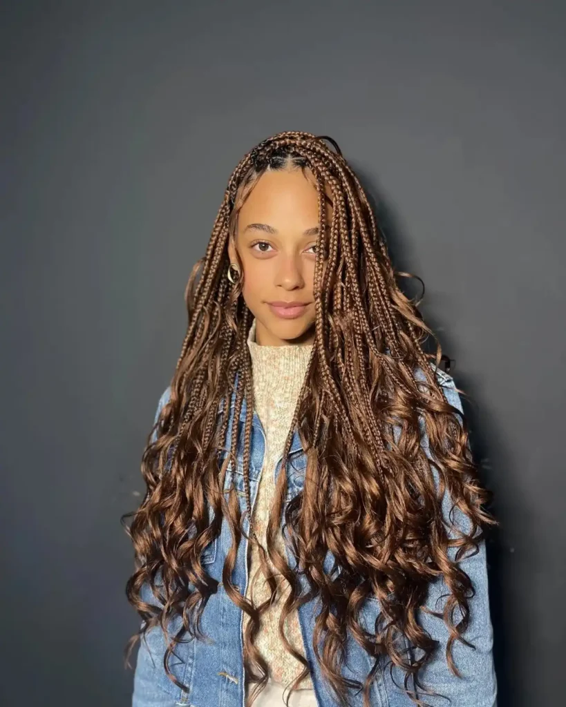 French Curly Braids