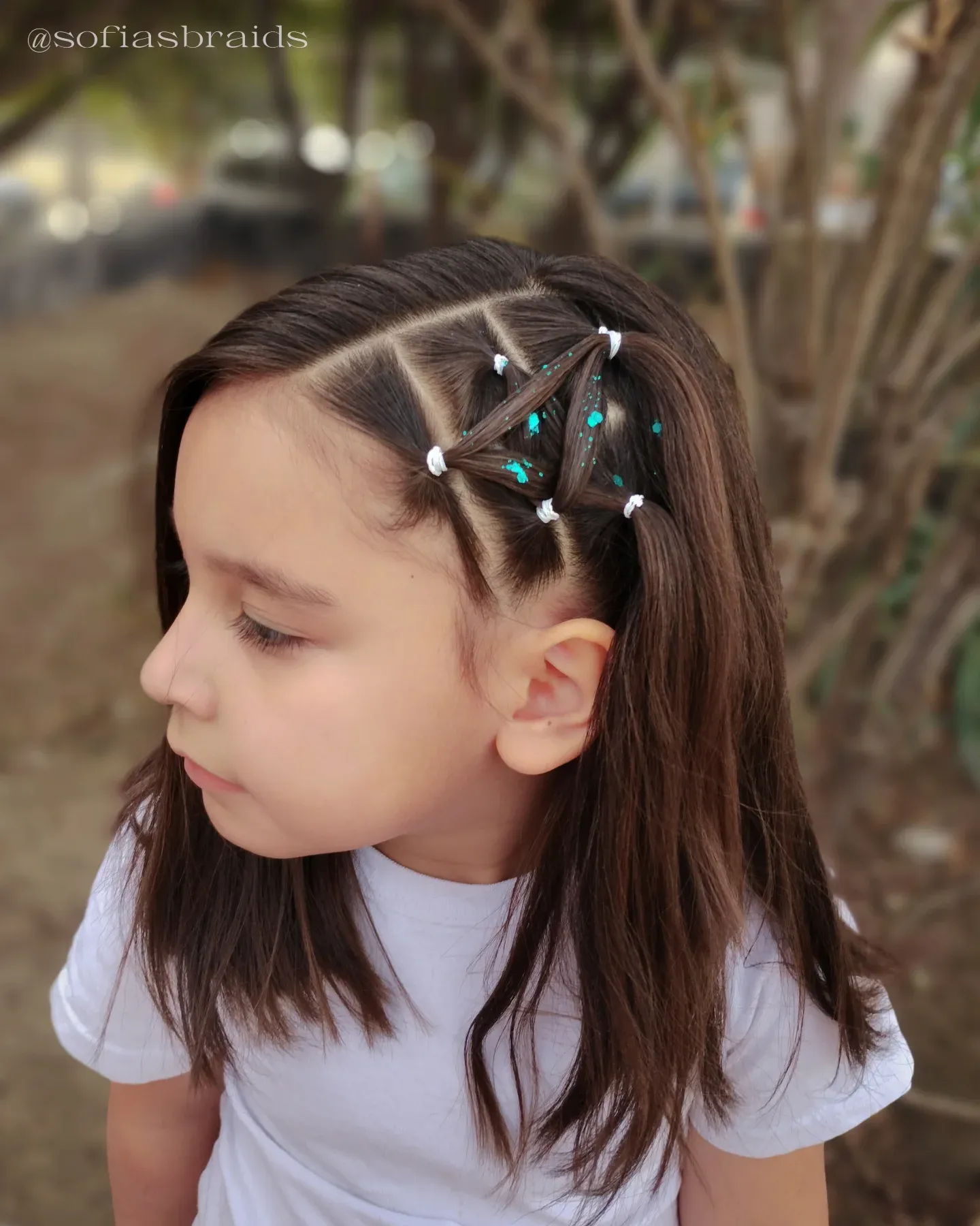 Geometric Side Braided Accents