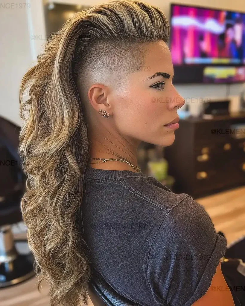 Glam Wave Mohawk Undercut