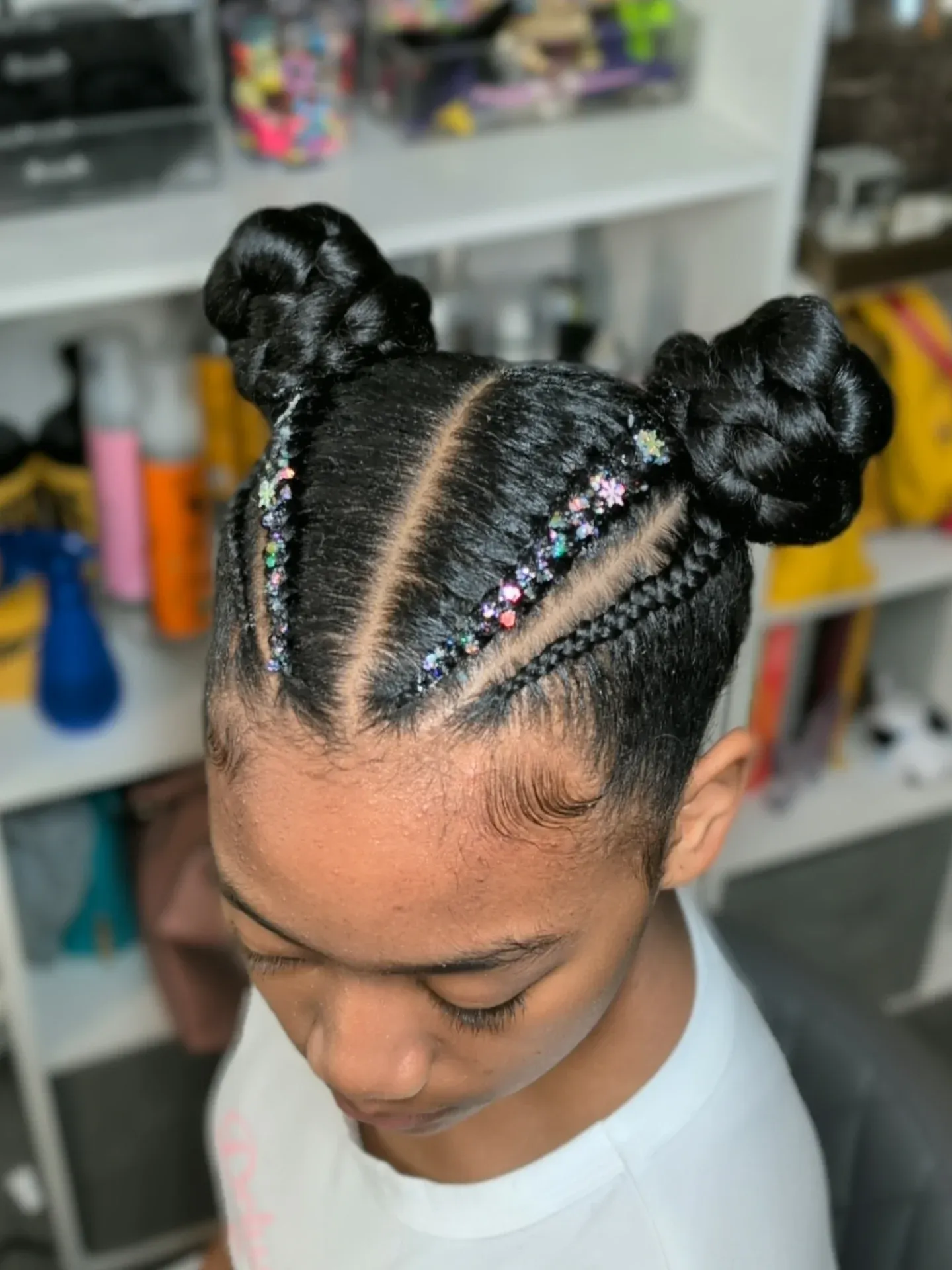 Glitter Threaded Double Knots