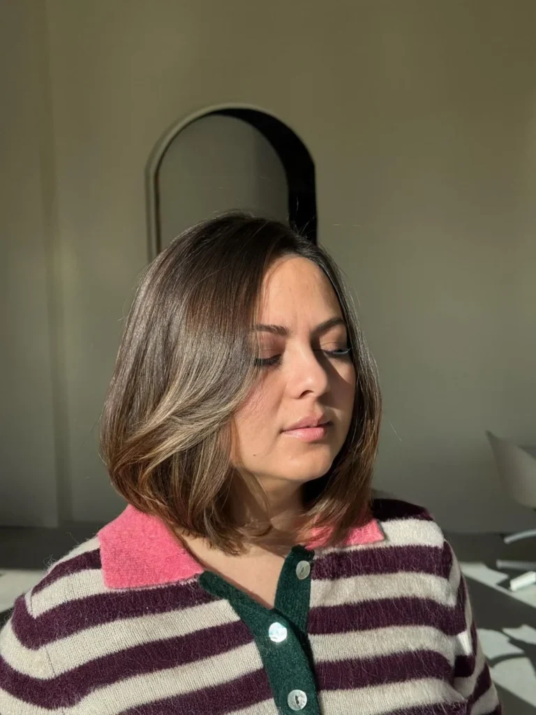 Glossy Angled Italian Bob