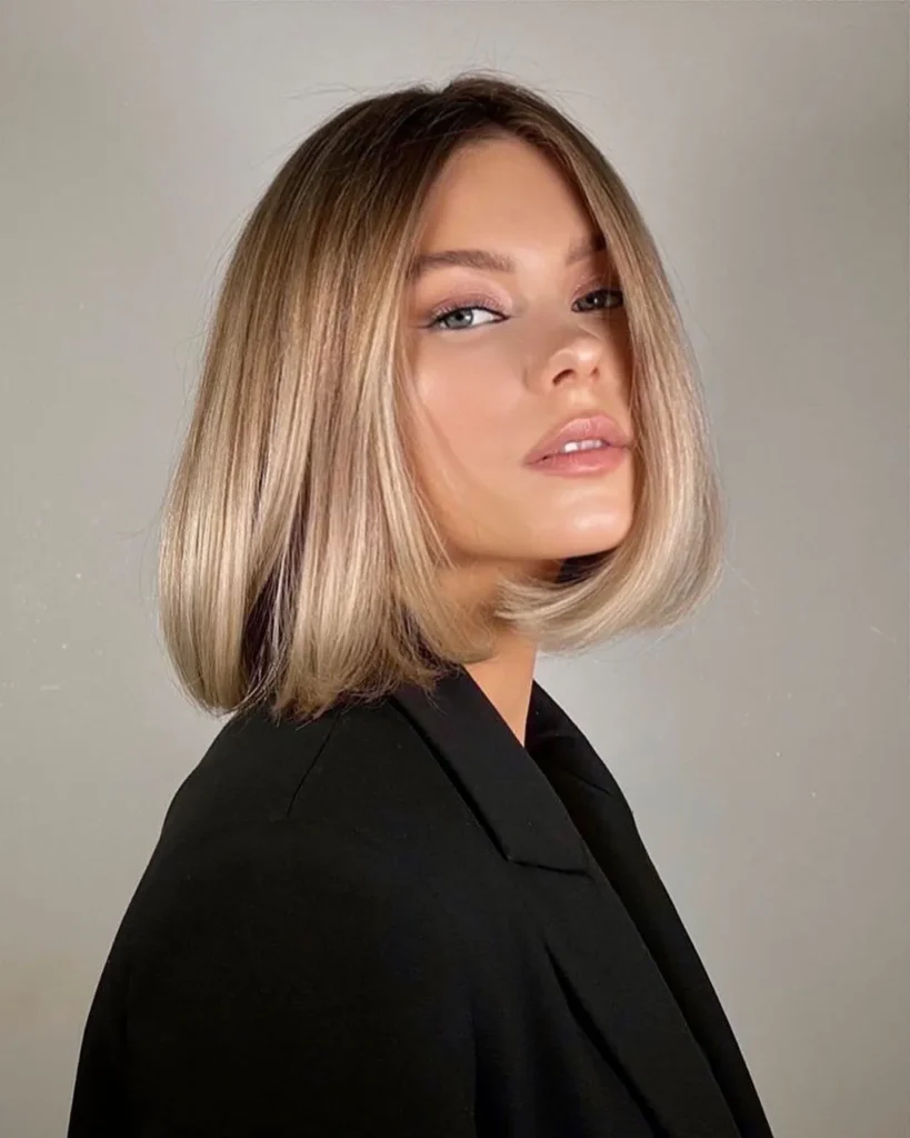 Glossy Curve Long Bob