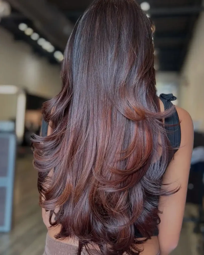 Glossy Flipped Layered Ends
