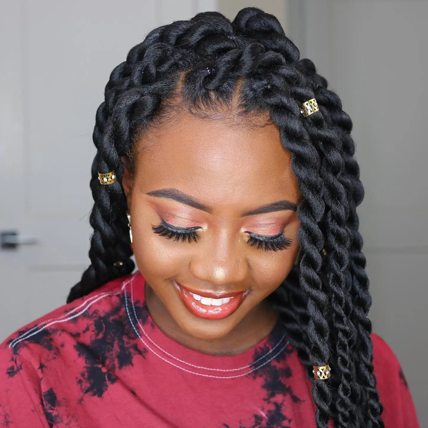 Gold Cuff Rope Twists