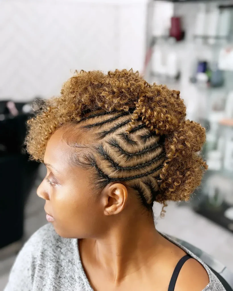 Golden Braided Puff