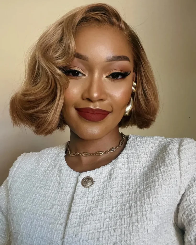 Golden Champagne Wave Bob