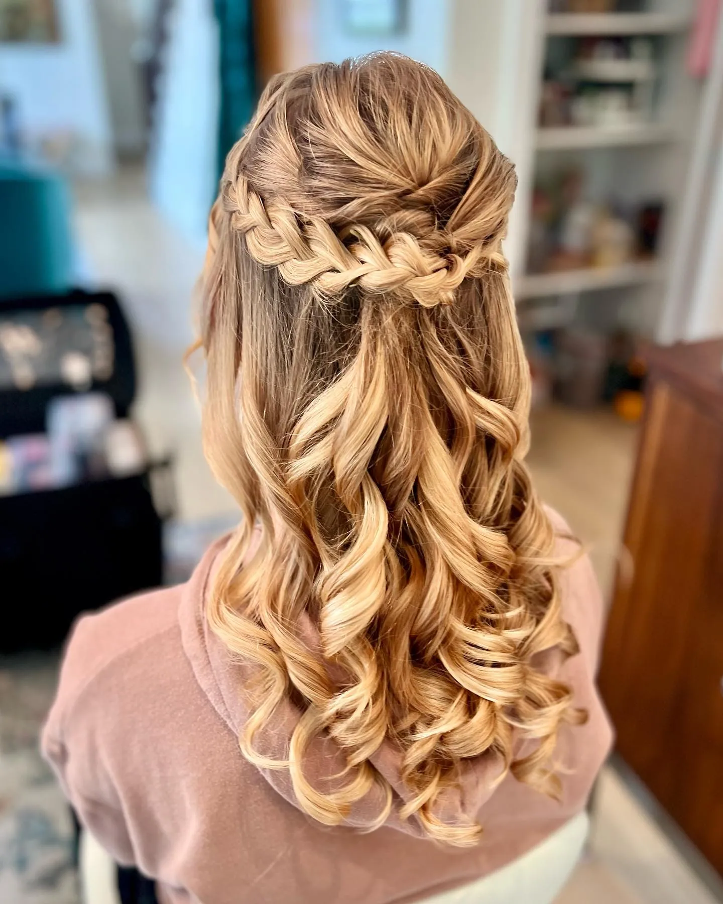 Golden Crown Half Up