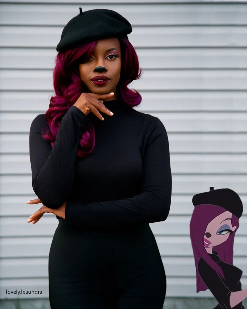 Gothic Burgundy Character Waves