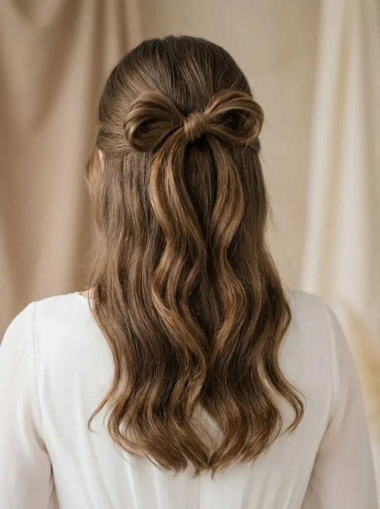 Half Up Bow Detail
